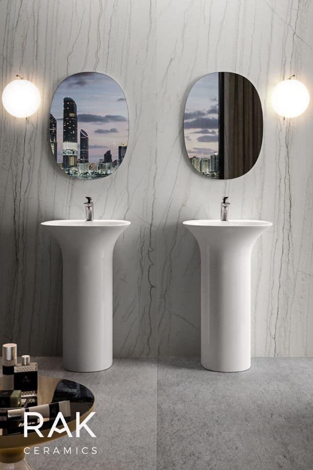 LAVOAR SENSATION FREESTANDING, 55X46, H.90, CU ORIFICOU BATERIE, FIXARE ASCUNSA